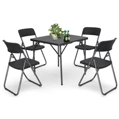 Sekey 5-piece garden furniture set, 4 chairs with folding table