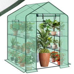Sekey foil greenhouse 200x145x145 cm – balcony greenhouse with 10 shelves, stable &amp; ideal for healthy plant growth