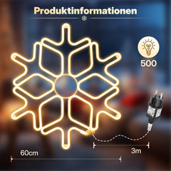 Salcar 40 cm LED snowflake neon light