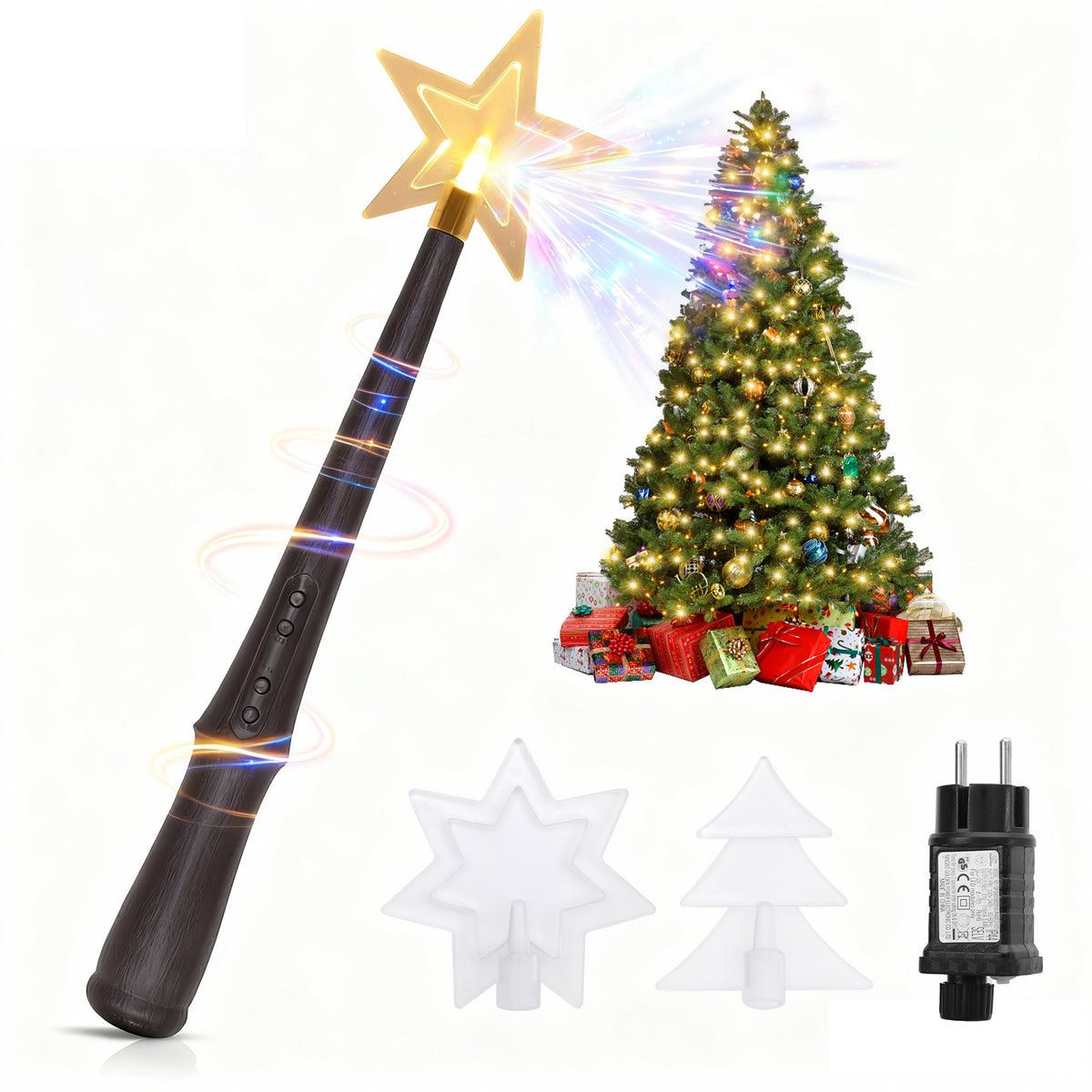 Salcar LED-Lichterkette, 8 Girlanden mit Fernbedienung & Timer, 200 / – sekeymall
