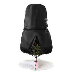 Salcar SALCAR Weihnachtsbaum Aufbewahrung 138 × 185 cm – Weihnachtsbaumtasche für Bäume bis 2,4 m, mit Schnallen, Kordelzug & Kartenschlitz, Wasserdicht & Reißfest