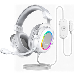 Fifine USB Gaming Headset mit Mikrofon, 3 EQ-Modi und 50mm Treiber, H6