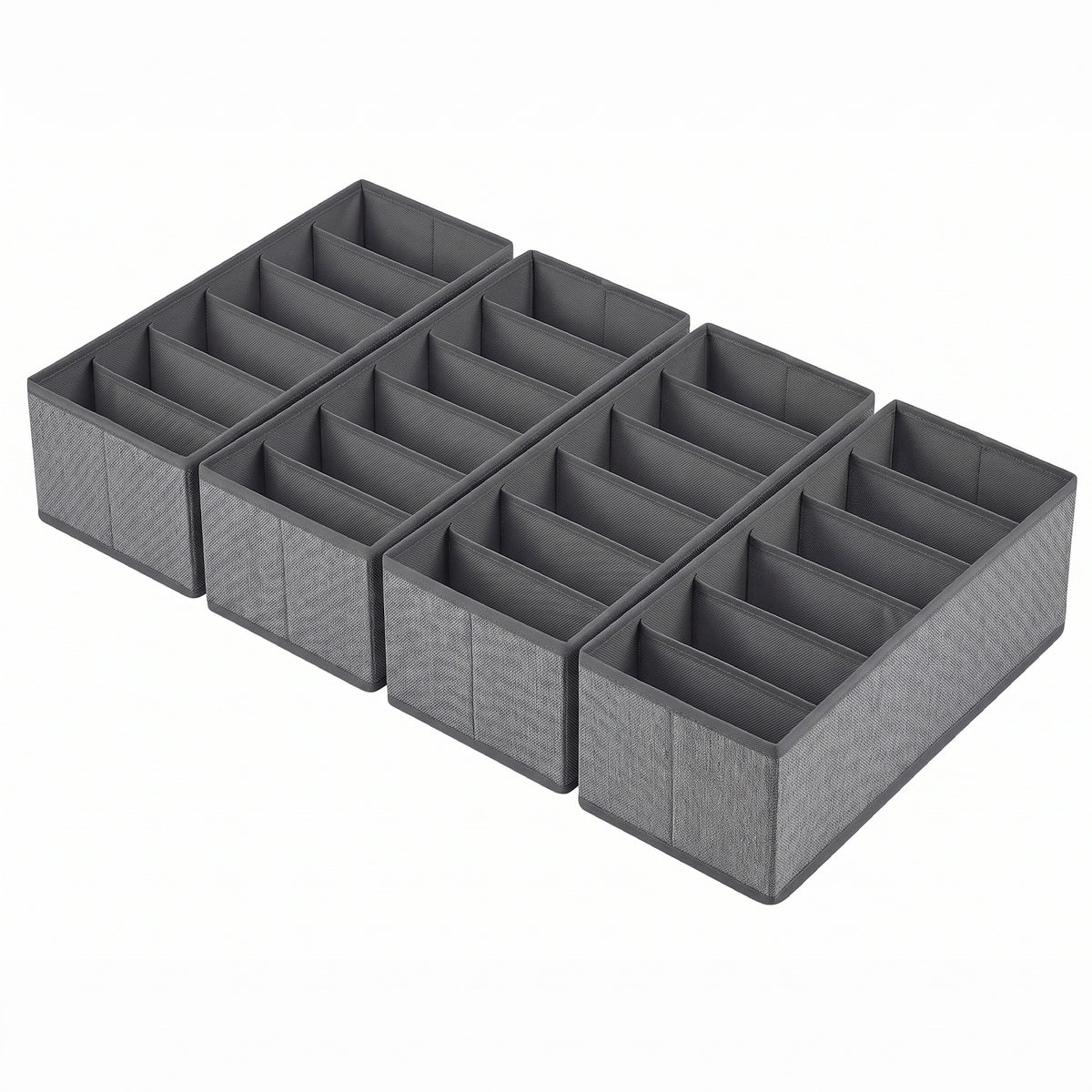 Sekey Schubladen Organizer – 17,5 × 35 × 11 cm, faltbare Stoffboxen mit Längsfächern