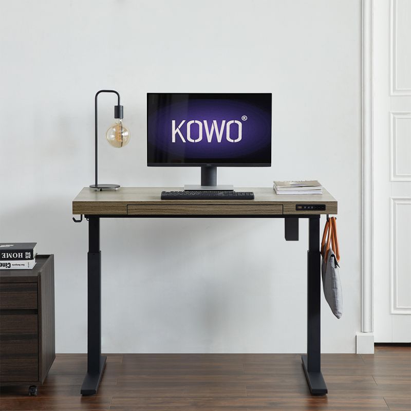 KOWO 120 cm Electric Height Adjustable Desk with Drawers and Wireless Charging, Mobilo