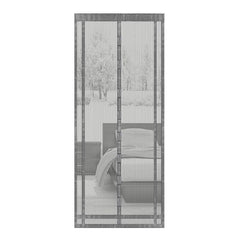 Sekey Cuttable Magnetic Fly Screen Door Made of Polyester, Grey