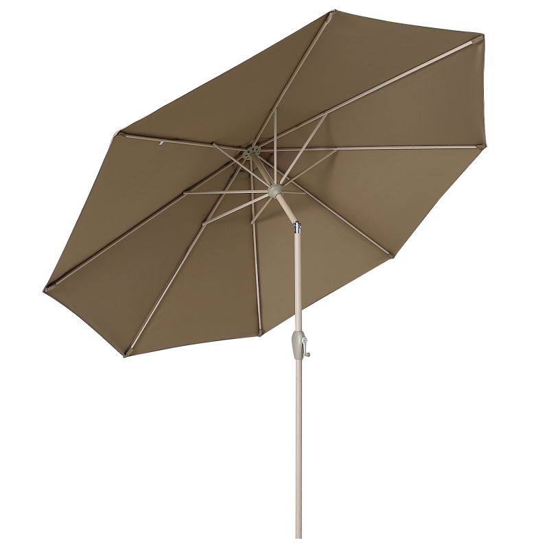 Sekey 300 cm parasol with crank, sun protection UV50+, made of wood-metal