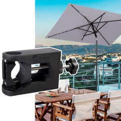 Sekey 180 x 130 cm balcony umbrella rectangular with balcony railing, sun protection UV50+