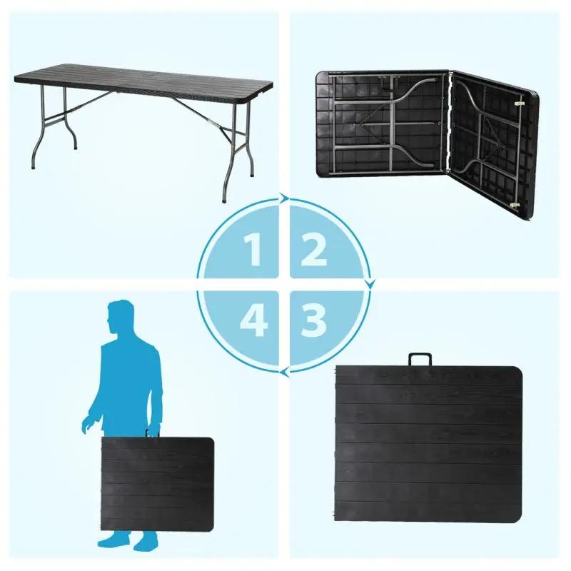 campingtisch klappbar 150 cm Sekey 150 cm Klapptisch für 6 Personen – Ideal für Camping & Garten – sekeymall