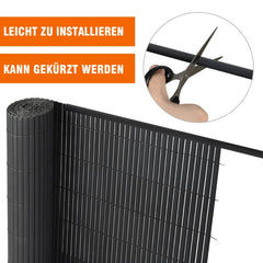 Sekey 5x1m PVC end strip for PVC privacy screen