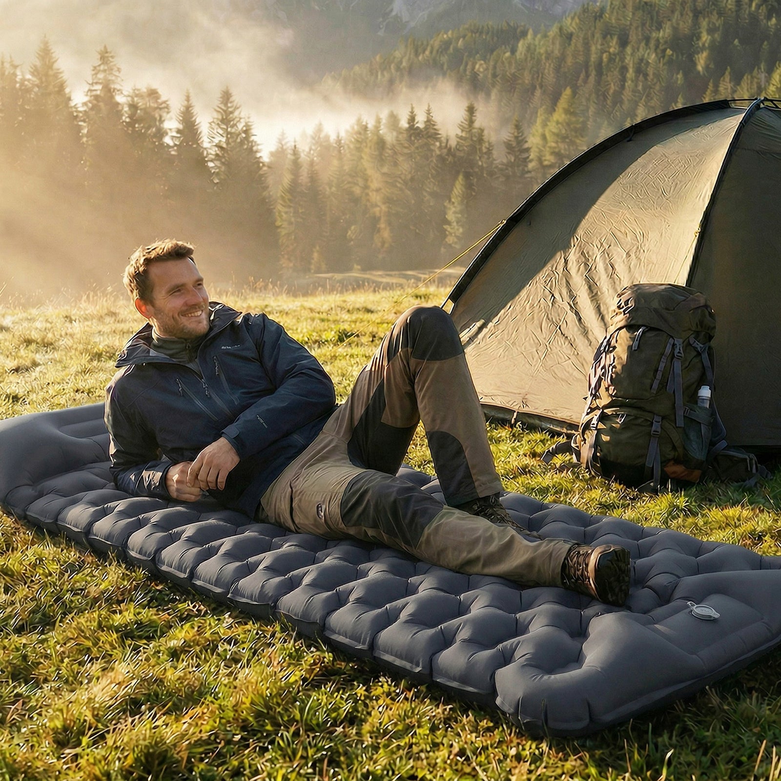 zelten isomatte Sekey Selbstaufblasbare Isomatte 200×70×10 cm – Ultraleicht, Komfortab – sekeymall