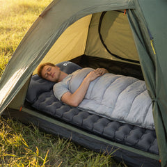 Sekey Selbstaufblasbare Isomatte 200×70×10 cm – Ultraleicht, Komfortabel & Grau für Camping, Trekking & Outdoor