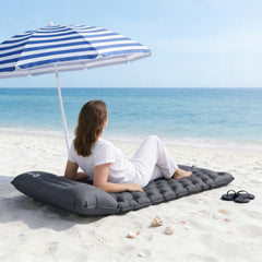 Sekey Selbstaufblasbare Isomatte 200×70×10 cm – Ultraleicht, Komfortabel & Grau für Camping, Trekking & Outdoor