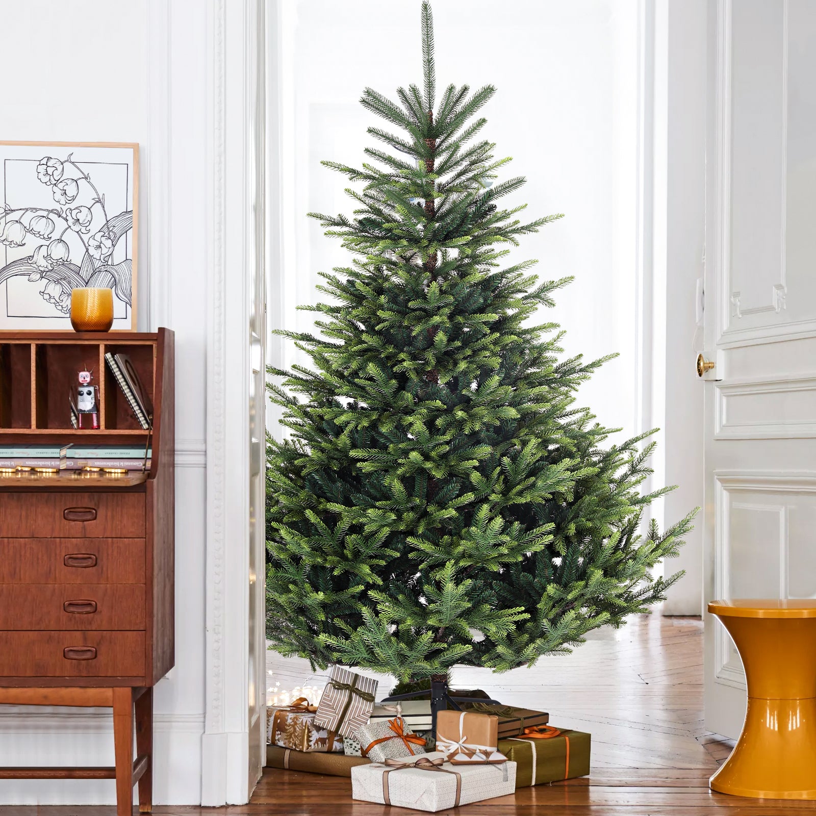 Salcar 180/210cm Künstlicher Weihnachtsbaum, 2525/3557 Zweige, 74 % PE