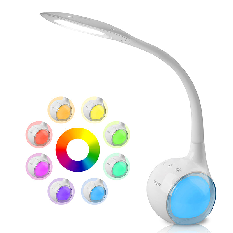 WILIT T3 5W LED desk lamp for children, with 3 brightness levels, with colored light among 256 colors