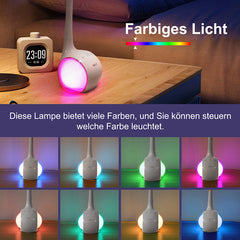 Wilit T3 5W LED Schreibtischlampe für Kinder, mit 3 Helligkeitsstufen, mit Farblicht unter 256 Farben