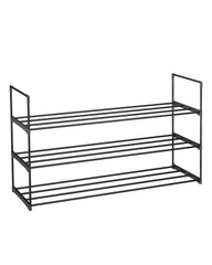 Sekey 3-Tier Shoe Rack – Stackable Metal Shoe Rack, Space-Saving for Hallway &amp; Wardrobe, Holds 15–18 Pairs of Shoes