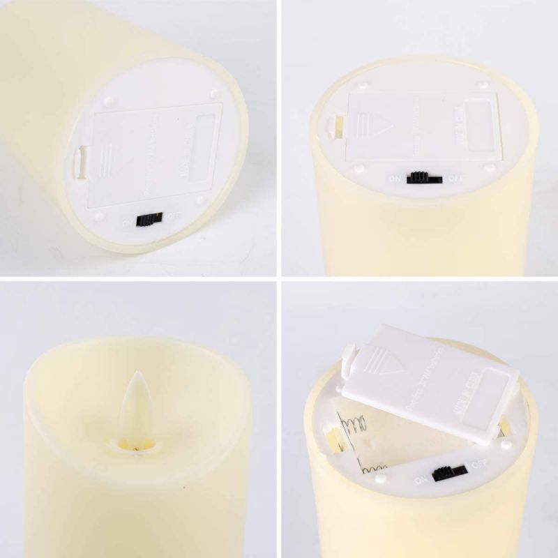 Salcar set of 3 LED candles battery operated