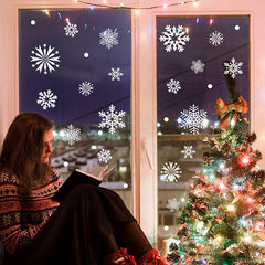 Salcar 100 St. Schneeflocken Fensteraufkleber