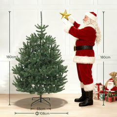 Salcar Artificial Christmas Tree Nordmann Fir – Ultra-realistic, 180 cm / 210 cm with 1118 / 1512 tips, Dense &amp; Robust, For Indoor &amp; Outdoor Use