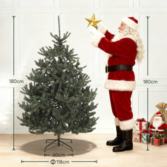 Salcar Artificial Nordmann Fir Christmas Tree – Ultra-realistic, 180 cm / 210 cm, 1118 / 1512 tips, Dense &amp; Durable for Indoor and Outdoor Use