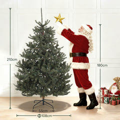Salcar Artificial Nordmann Fir Christmas Tree – Ultra-realistic, 180 cm / 210 cm, 1118 / 1512 tips, Dense &amp; Durable for Indoor and Outdoor Use