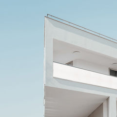 Sekey balcony privacy screen made of 100% polyester, white