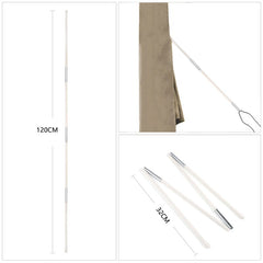 Sekey 170 x 27.5/33.5 cm protective cover for 300 cm parasol, made of Oxford fabric