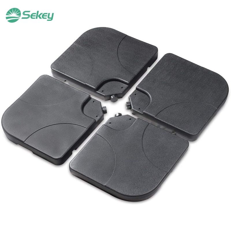 Sekey 4-piece umbrella weight for cantilever umbrella, fillable up to 80 kg