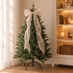 Salcar Künstlicher Weihnachtsbaum Nordmanntanne – PE & PVC, naturgetreuer Christbaum, 150/180/210 cm