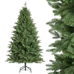 Salcar Künstlicher Weihnachtsbaum Nordmanntanne – PE & PVC, naturgetreuer Christbaum, 150/180/210 cm