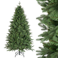Salcar Künstlicher Weihnachtsbaum Nordmanntanne – PE & PVC, naturgetreuer Christbaum, 150/180/210 cm