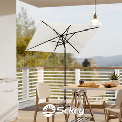 Sekey 180 x 130 cm balcony umbrella rectangular, sun protection UV50+