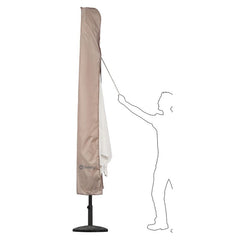 Sekey 220 x 30/50 cm protective cover for 400 cm parasol, made of polyester fabric