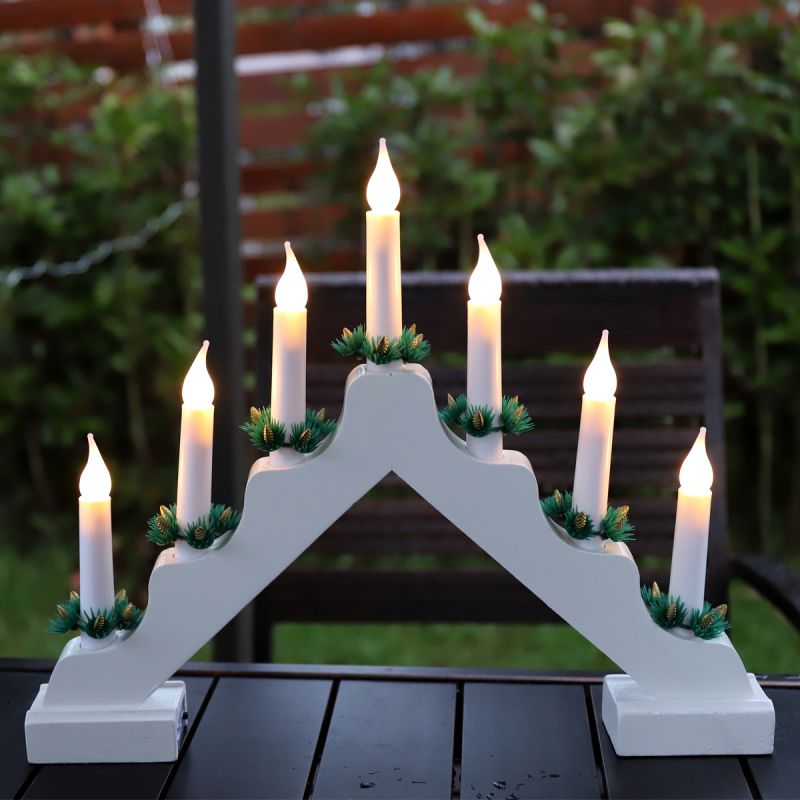 Salcar LED candle arch battery operated, 7 LEDs