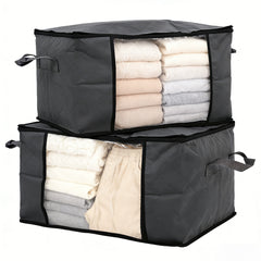 Salcar Unterbett-Aufbewahrungsboxen – 60L & 90L Set für Kleidung, Bettwäsche und saisonale Textilien, Staub- und Feuchtigkeitsschutz