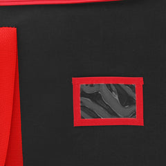 Salcar Schwarze Aufbewahrungsbox für 128 Weihnachtskugeln – Faltbare Christbaumkugel-Box 64,8×32,3×34,2 cm mit 128 Fächern, Tragegriffen & Doppelreißverschluss