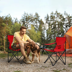 Sunula faltbarer Campingstuhl, ultraleicht, 1,65 kg, mit Getränkehalter, Tragetasche, kompakt klappbar, ideal für Camping, Garten und Ausflüge