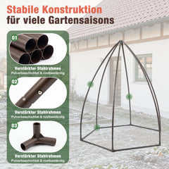 Sekey Foliengewächshaus 160 × 160 × 180 cm – 140 g/m² Luftpolsterfolie, isolierend, sechseckig, mit Reißverschlusstür