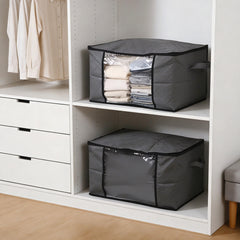 Salcar Unterbett-Aufbewahrungsboxen – 60L & 90L Set für Kleidung, Bettwäsche und saisonale Textilien, Staub- und Feuchtigkeitsschutz