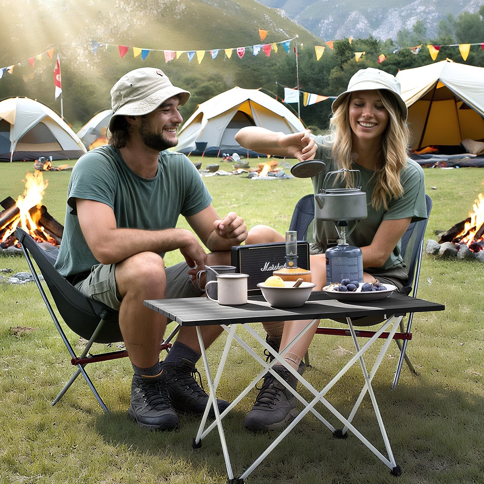 rocktrail campingtisch Sunula Klappbarer Campingtisch, Ultraleicht 1,7 kg, 30 kg Tragkraft, – sekeymall