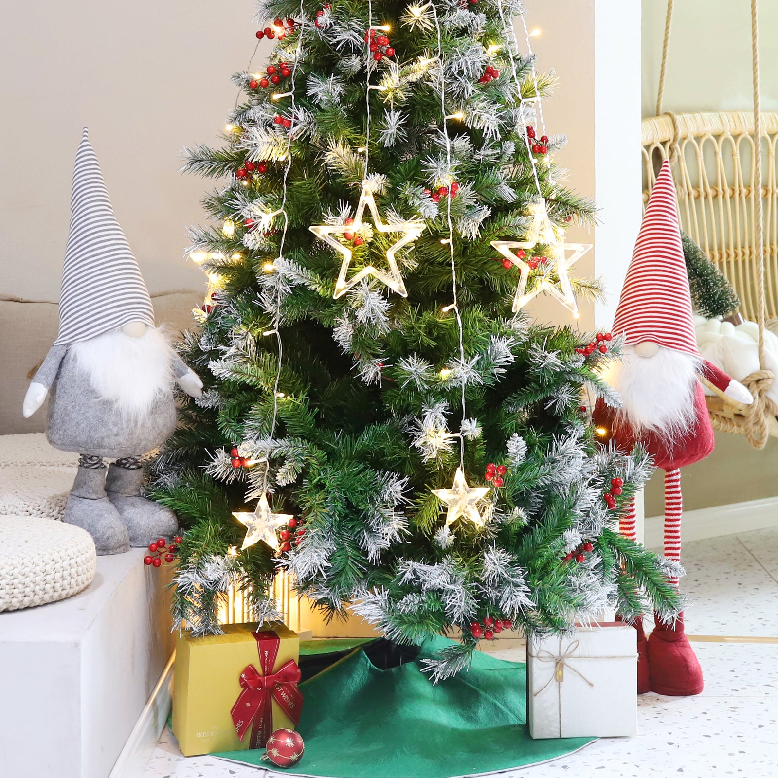 SALCAR Weihnachtsdeko Wichtel XL – Großer Deko-Gnom aus Filz, höhenverstellbar von 60–92 cm, Teleskopbeine, perfektes Geschenk zu Weihnachten & Thanksgiving – Grau