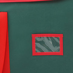 SALCAR Grüne Aufbewahrungsbox für 128 Weihnachtskugeln – Faltbare Christbaumkugel-Box 64,8×32,3×34,2 cm mit 128 Fächern, Tragegriffen & Doppelreißverschluss