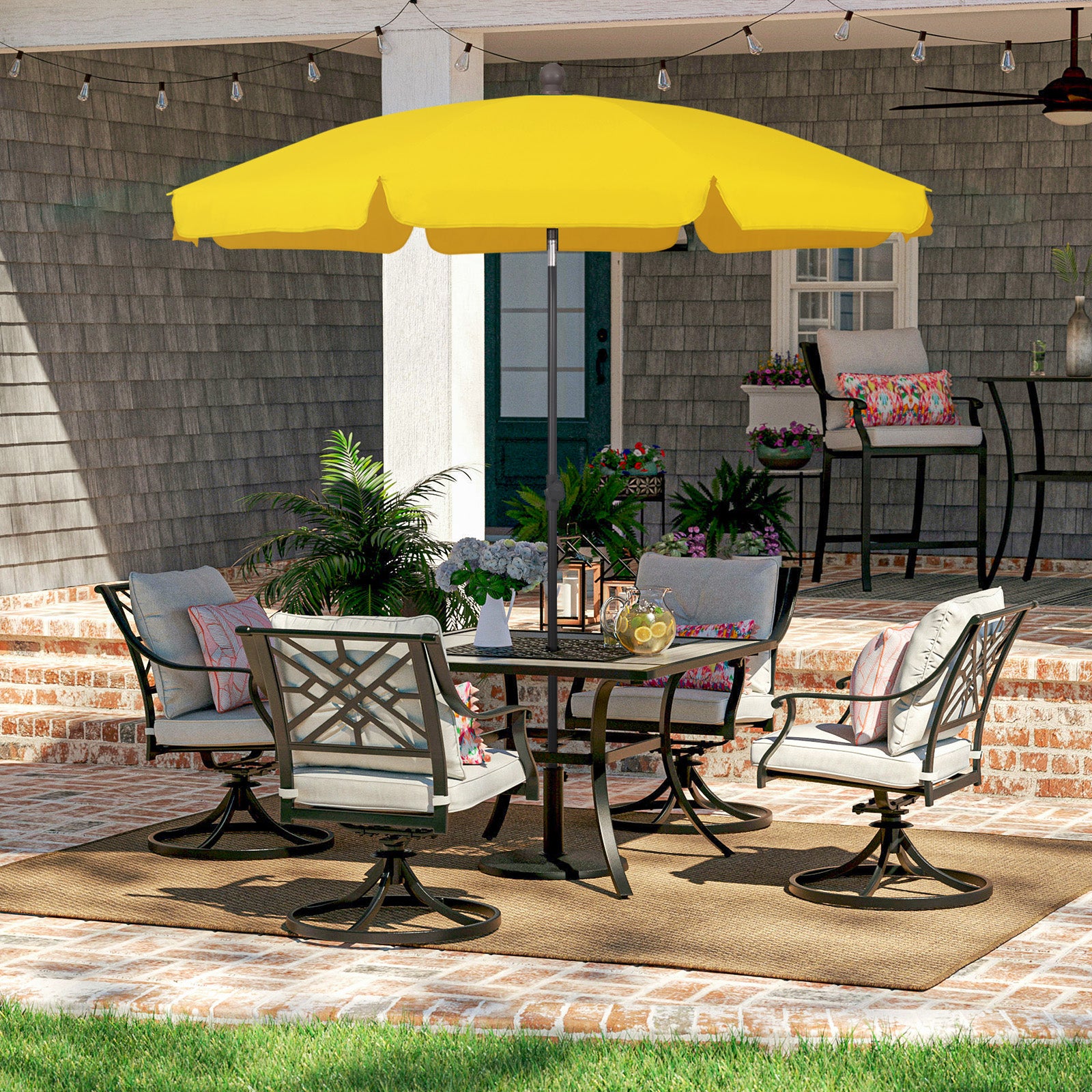 Sekey 200 cm parasol with protective cover, sun protection UV50+