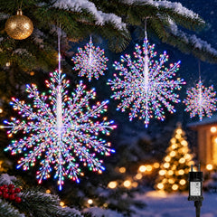Salcar LED Feuerwerk Lichterkette 532/1250 LEDs – Ø 30/60 cm, Bunt, mit Timer, IP44 für Weihnachten, Hochzeit & Party