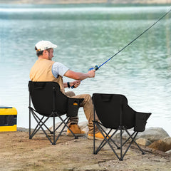 Sunula Campingstuhl Faltbar Ultraleicht, 1/2 Stück, Tragbar mit Tragetasche und Seitentaschen, 100 kg Belastbar, Rutschfeste Füße, Mondstuhl Design, Für Camping, Angeln, Picknick, Garten, Strand, 600D Oxford-Stoff