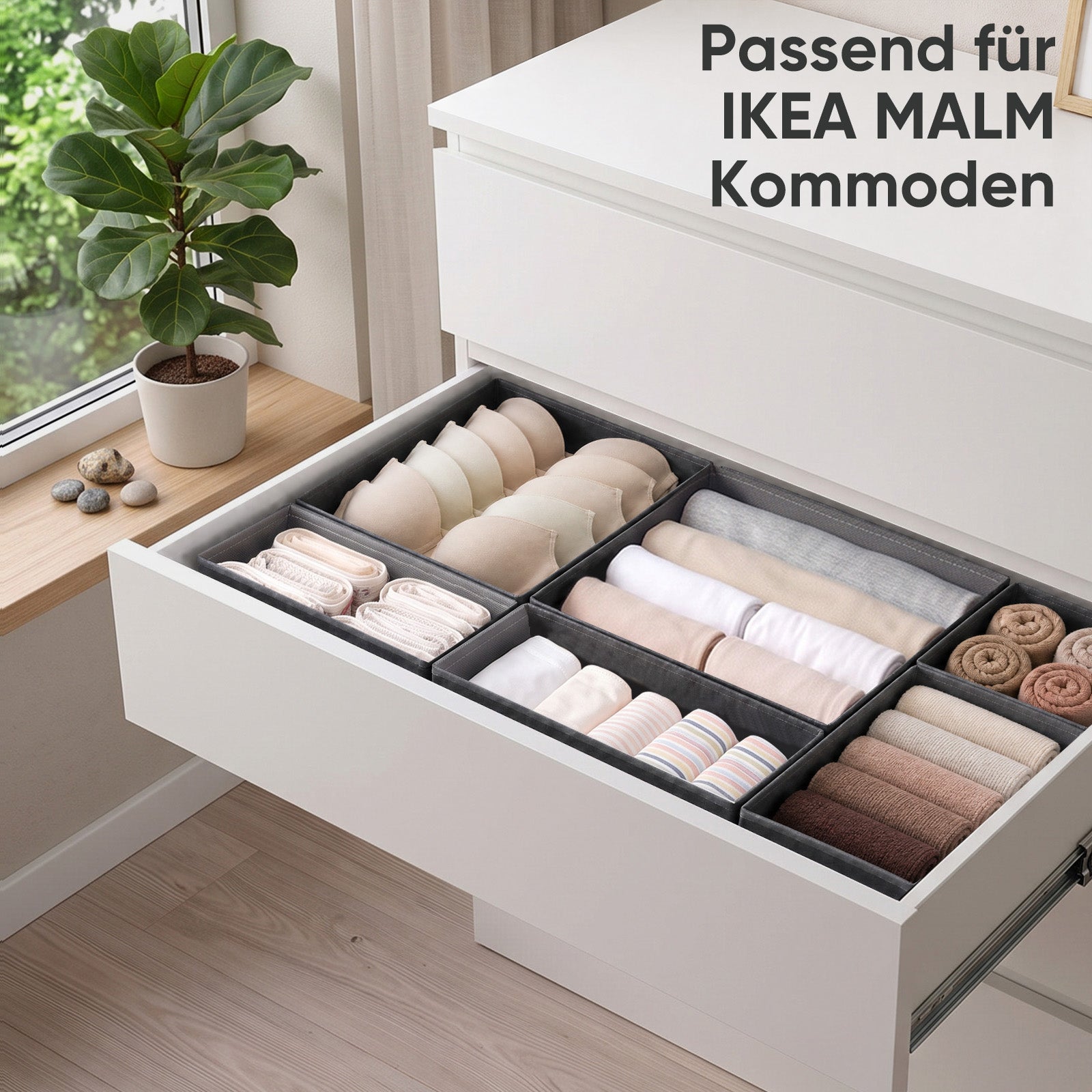 Sekey Schubladen-Organizer 12er Set – Faltbare Kleiderschrank Organize – sekeymall