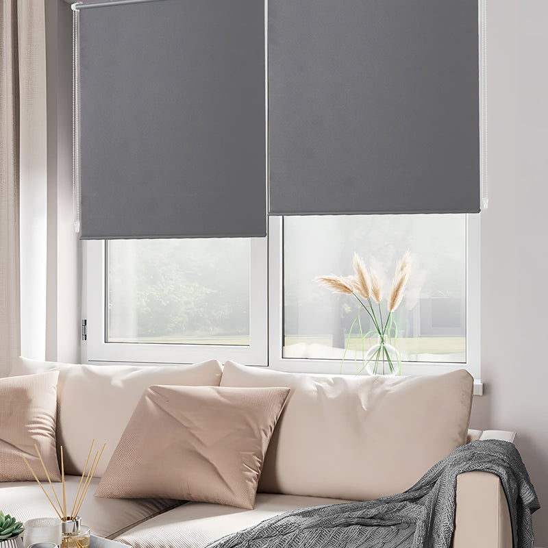 Sekey blackout blind, double-sided, same color and no drilling, dark gray