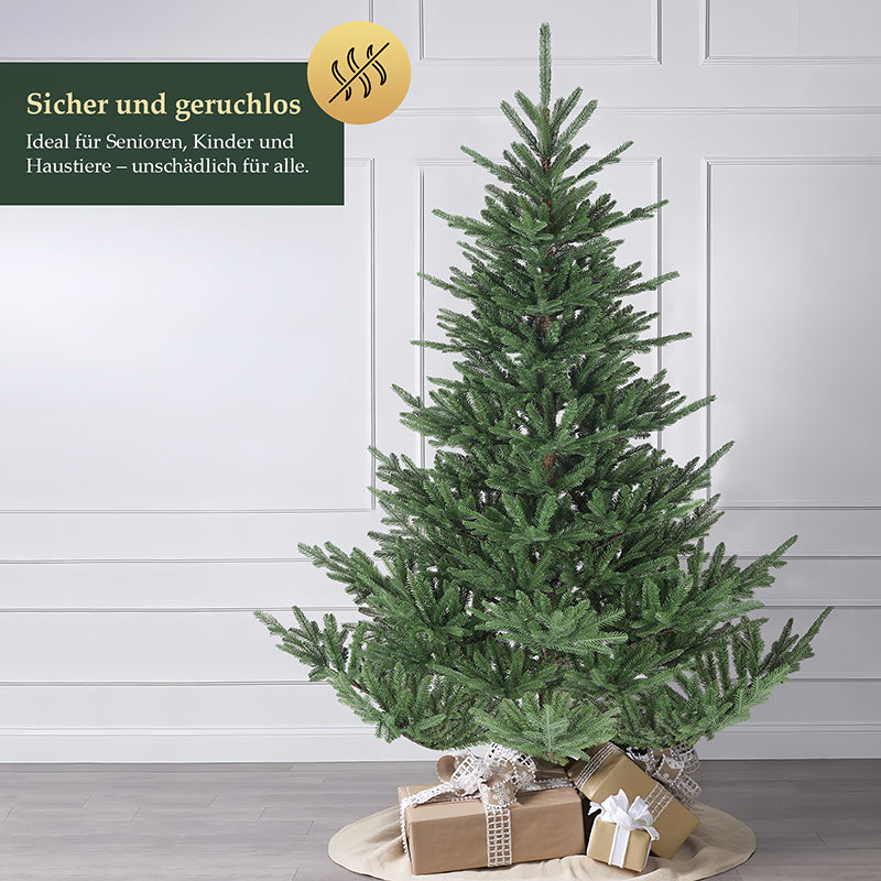 Salcar 180/210cmArtificial Christmas tree, noble fir, with 1204/1609 PE branches and 398/658 PVC branches