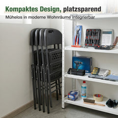 Sekey Klappstuhl Holzmaserung – Klappbare Gartenstühle für Balkon, Terrasse & Garten (2er, 4er & 6er Sets)