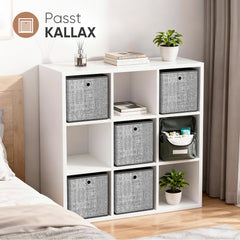 Sekey Aufbewahrungsboxen 6er Set – Faltbare Stoffboxen 30 × 30 × 30 cm, stabil & vielseitig für Regale und Schränke